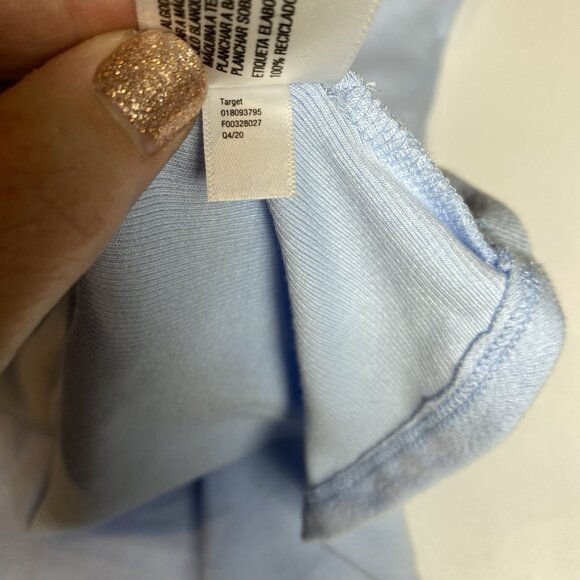 A New Day Womens Dress Light Blue Midi Pockets Cotton Blend Ballet Tank Sz L NWT - Picture 12 of 13